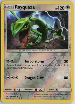 Rayquaza Rare SM - Guardians Rising 106/145 NM Reverse Holofoil - Pokemon - Image 1