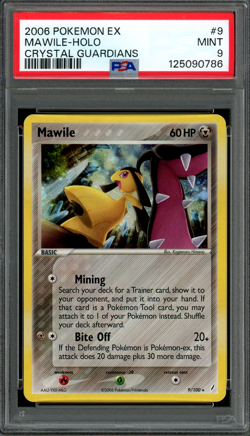 PSA 9 Mint Mawile Holo EX Crystal Guardians 9/100 Vintage 2006 Pokemon - Image 1