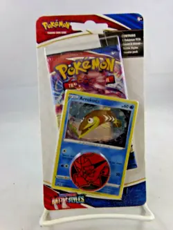 Pokemon Battle Styles Booster Pack w/ Arrokuda Card & Volcanion Coin 110821DMT - Image 1