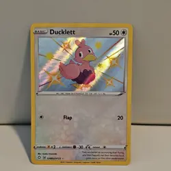 Pokemon Ducklett SV095/SV122 Shining Fates Shiny Vault Shiny Holo Rare 50 HP - Image 1