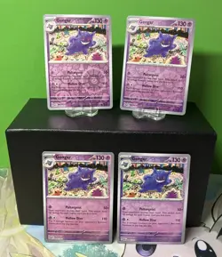 Gengar 095/165 Reverse Holo NM 4 CARD LOT Scarlet&Violet 151 Pokemon TCG - Image 1