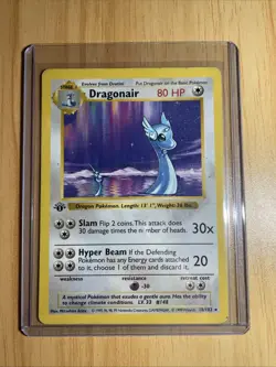 Pokemon Dragonair 18/102 Base Set (Shadowless) 1st Edition Regular - Image 1