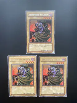 Yugioh Archfiend Soldier DCR-057 Unlimited Edition Rare HP X3 - Image 1