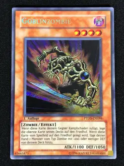 Yugioh Goblin Zombie PTDN-EN098 1st Secret (LP) German - Image 1