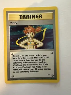 Pokemon TCG Cards Misty 18/132 Gym Heroes Holo Rare EXC-NM - Image 3