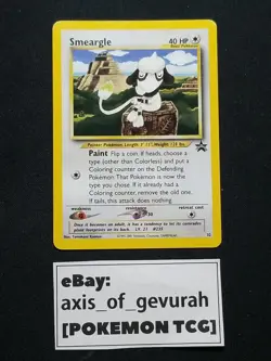 Smeargle Black Star Promo #32 LP Pokemon Cards 2001 - Image 1