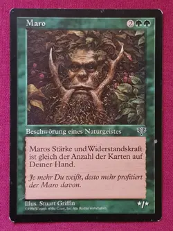 Magic The Gathering GERMAN MIRAGE MARO green card MTG - Image 1