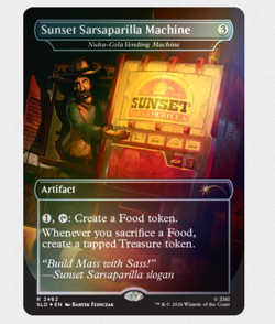 FOIL NM MTG SUNSET SARSAPARILLA NUKA COLA VENDING MACHINE SECRET LAIR FALLOUT - Image 1