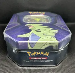 Pokemon TCG Triple Whammy Tin Tyranitar Sealed w/ Promo Cards & Booster Packs - Image 3