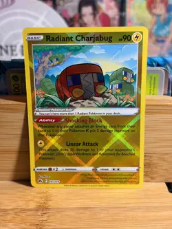 RADIANT CHARJABUG 051/159 Crown Zenith Radiant Rare Holo Pokemon TCG Near Mint - Image 1