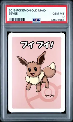 2019 POKEMON OLD MAID EEVEE PSA 10 - Image 1