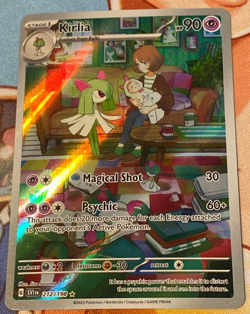 Kirlia Pokemon TCG Scarlet & Violet 212/198 Illustration Rare! Near Mint! - Image 1