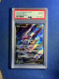 2023 Pokemon SWSH Crown Zenith Suicune V Full Art PSA 10 GM #GG38 - Image 1