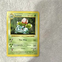 Pokemon Ivysaur 30/102 Base Set 60 HP Uncommon WOTC 1999 shadowless - Image 1