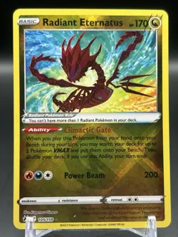 Pokemon TCG Radiant Eternatus C2 Crown Zenith 105/159 Holo Radiant Rare NM - Image 1