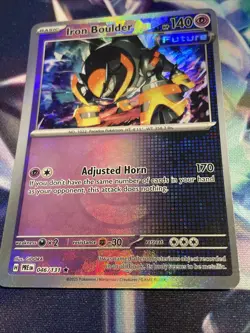 Pokemon TCG Iron Boulder 046/131 Poke Ball Holo Prismatic Evolutions NM/M - Image 2
