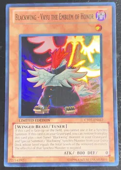 Blackwing - Vayu the Emblem of Honor CT07-EN012 2010 Tins Limited Edition LP - Image 1