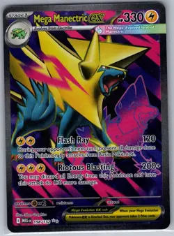 Mega Manectric ex 158/132 ME01: Mega Evolution - Pokemon Card - NM - Image 1