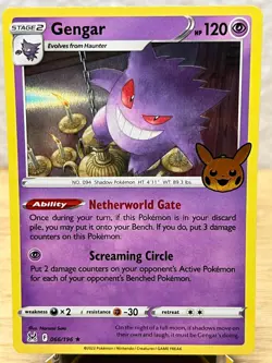 Pokemon Card Gengar Trick Or Trade Holo Rare 066/196 Near Mint - Image 1