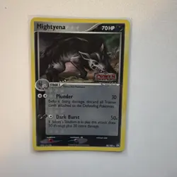 Mightyena 18/108 Pokemon Card - Lightly Used, Great Condition! - Image 1