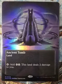 Ancient Tomb, (Borderless), Edge of Eternities,Foil, MTG, #46, NM++ - Image 1