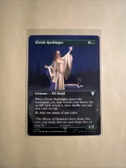 MTG Elvish Harbinger LTC 0527 U NM Regular Borderless - Image 1
