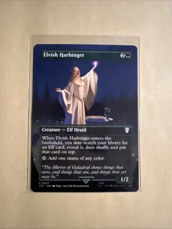 MTG Elvish Harbinger LTC 0527 U NM Regular Borderless - Image 2