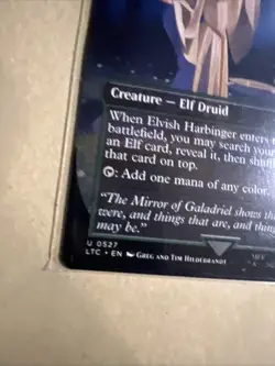 MTG Elvish Harbinger LTC 0527 U NM Regular Borderless - Image 3