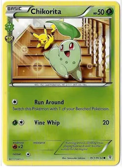 NM Pokemon TCG Radiant Collection Chikorita Common Regular - Image 1