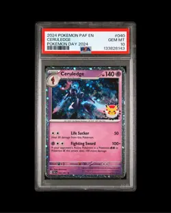 Pokemon PAF 040/091 - Stamped 2024 Pokemon Day Promo Ceruledge - PSA 10 - Image 1