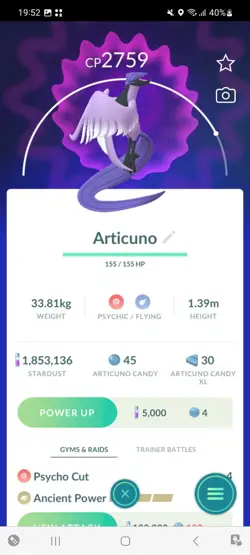 Pokemon Go Galerian Articuno (Normal) - Image 1