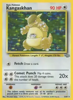Pokemon Kangaskhan 05/64 Jungle Holo NM Vintage WOTC - Image 1