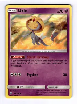 Uxie SM - Unified Minds #83 (2019) Holo NM Pokemon - Image 1