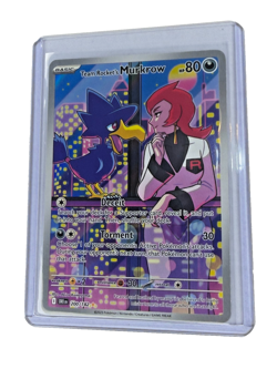 Pokemon TCG NM Team Rocket's Murkrow 200/182 Sv10: Destined Rivals Holo - Image 1
