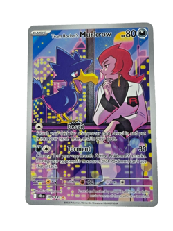 Pokemon TCG NM Team Rocket's Murkrow 200/182 Sv10: Destined Rivals Holo - Image 2