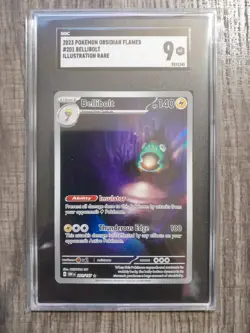 2023 Pokemon Obsidian Flames 201/197 Bellibolt Illustration Rare SGC 9 - Image 1