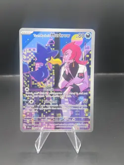 Pokemon Team Rocket's Murkrow Full Art Holo Dark 200/182 - Image 1