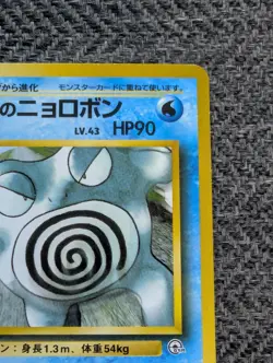Misty's Poliwrath Japanese Gym Pokemon card old back US seller - Image 5
