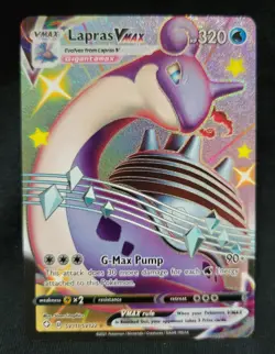 LAPRAS VMAX SV111/SV122 Shining Fates Ultra Rare Full Art Holo Pokemon Card NM - Image 1