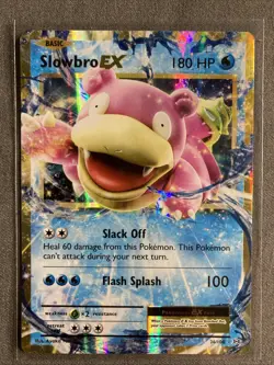 Pokemon TCG: Slowbro & M Pidgeot EX (2016) XY Evolutions Rare Holo Cards - Image 4