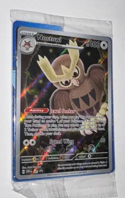 SEALED Pokemon Center Logo Exclusive #141 NOCTOWL ETB Promo Pokemon TCG Card - Image 3