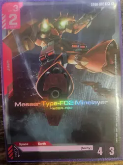 Messer Type-F02 Minelayer Alternate Art Foil- ST08-005 NM - Gundam TCG Card Game - Image 1
