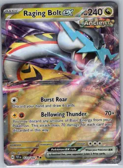 Raging Bolt ex 123/162 SV05: Temporal Forces - Pokemon Card - NM - Image 1