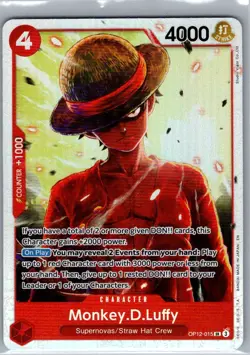 Monkey.D.Luffy OP12-015 SR Legacy of the Master - One Piece Card - NM - Image 1