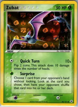 Zubat 83/101 Reverse Holo Hidden Legends - Pokemon Card - NM - Image 1