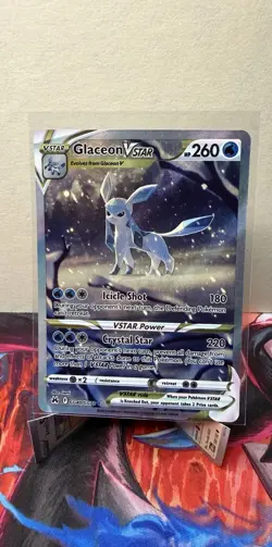 Glaceon VSTAR Crown Zenith: Galarian Gallery Holo Card GG40/GG70 NM Condition - Image 1