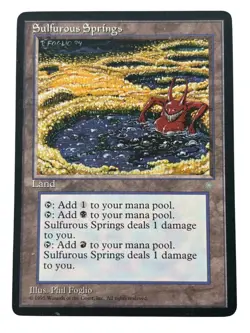 MTG Sulfurous Springs Ice Age Heavy Play HP Regular Vintage Old School Magic - Image 3
