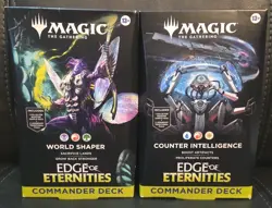 MTG Magic Edge of Eternities Commander Deck *WORLD SHAPER & COUNTER INTELLIGENCE - Image 1
