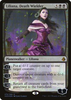 Liliana, Death Wielder #275 (Foil) (MP) Amonkhet AKH Magic MTG - Image 1