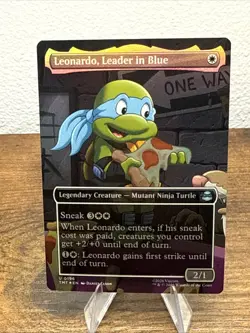 Leonardo, Leader in Blue (Borderless) Teenage Mutant Ninja Turtles Foil - Image 1